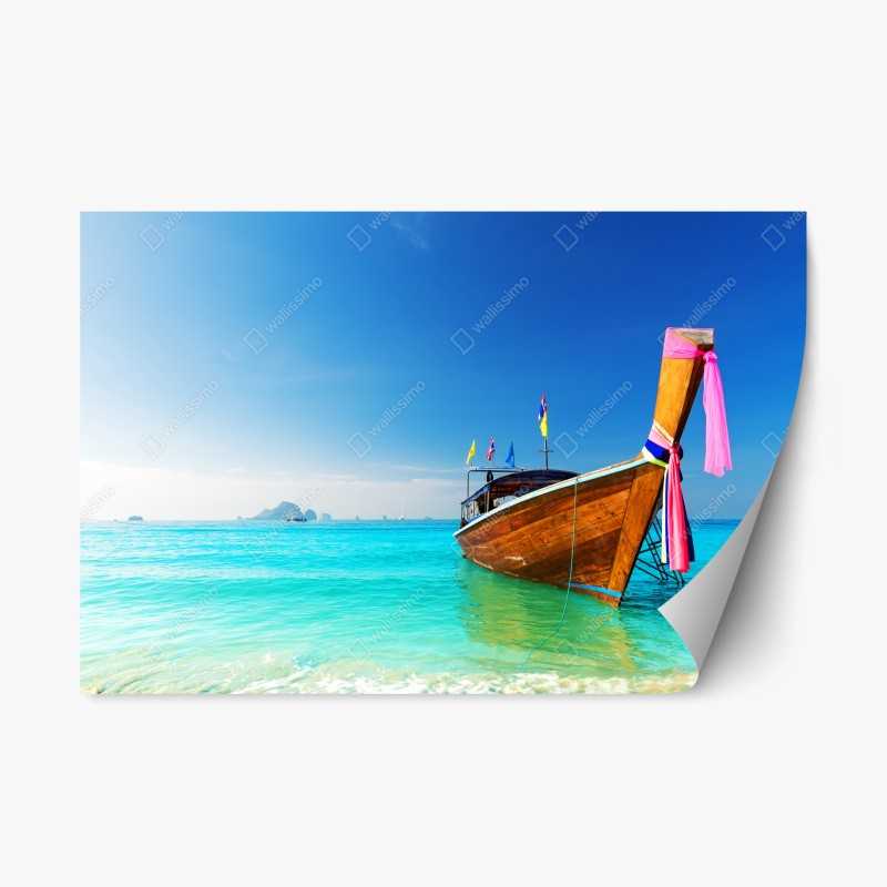 Repositionierbarer Aufkleber aquarell kaktusgarten muster – Wallnifity®