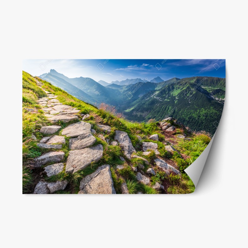 Repositionierbarer Aufkleber Brooklyn Bridge und New York skyline in graustufen – Wallnifity®