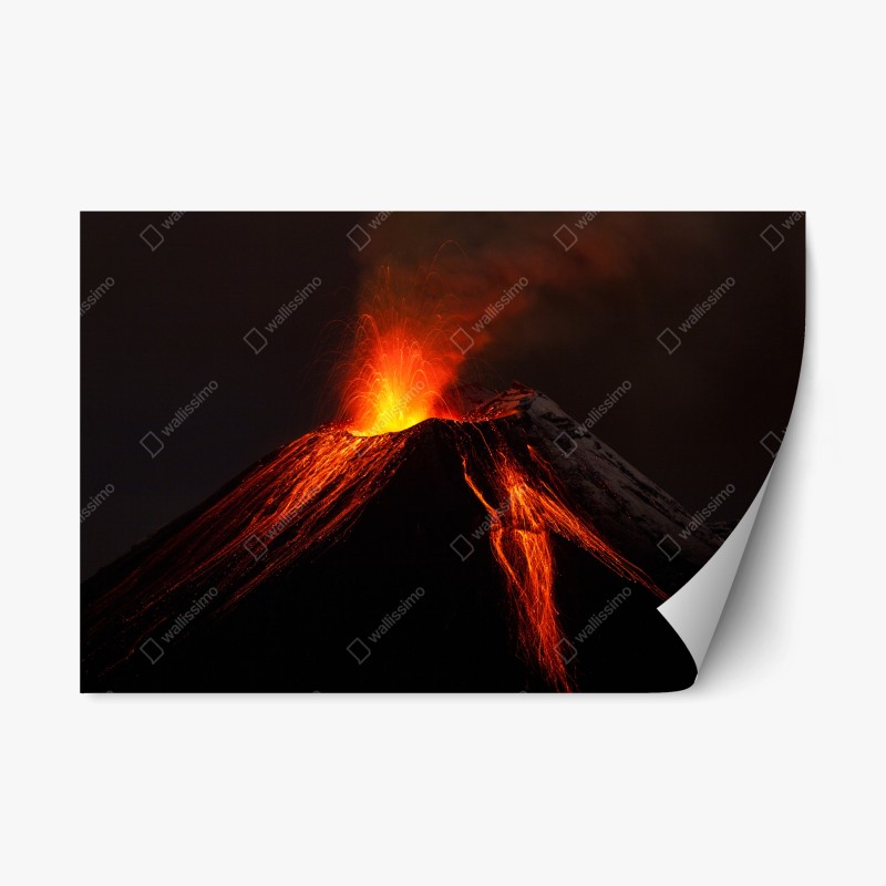 Repositionierbarer Aufkleber lebendige New York skyline bei sonnenuntergang – Wallnifity®