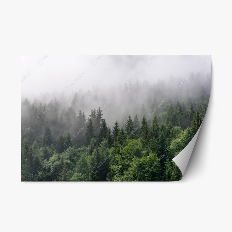 Repositionierbarer Aufkleber Brooklyn Bridge und New York skyline in graustufen – Wallnifity®