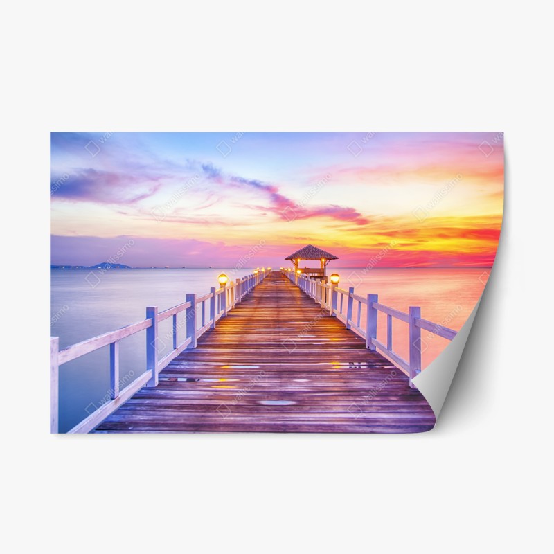 Repositionierbarer Aufkleber winterliche gimpel und vogelbeeren - muster – Wallnifity®