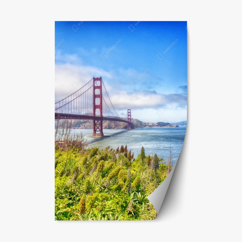 Repositionierbarer Aufkleber Azenhas do Mar küstendorf auf der klippe, Portugal – Wallnifity®