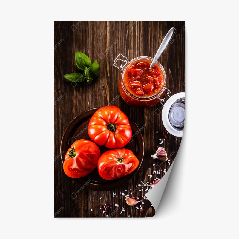 Repositionierbarer Aufkleber majestätischer schneebedeckter berggipfel – Wallnifity®