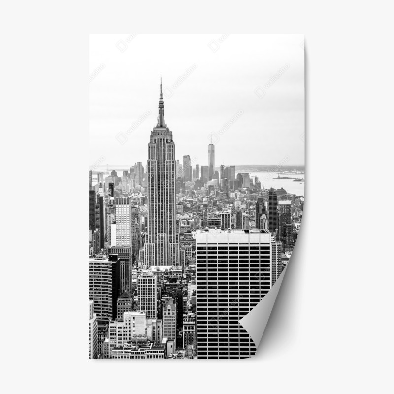 Repositionierbarer Aufkleber bunte mediterrane gasse – Wallnifity®