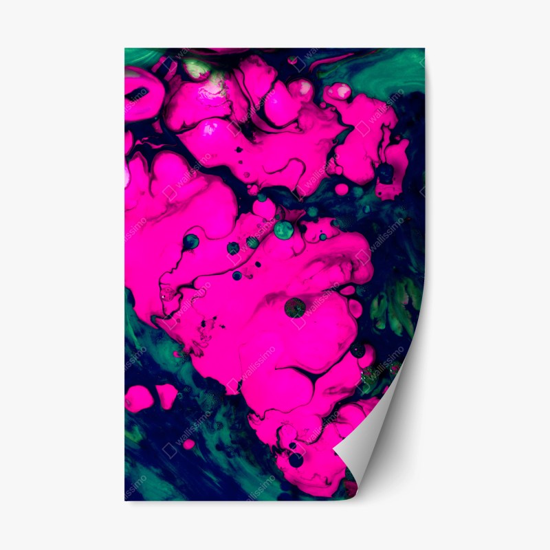 Repositionierbarer Aufkleber verspieltes doodle-muster mit herzen und sternen – Wallnifity®