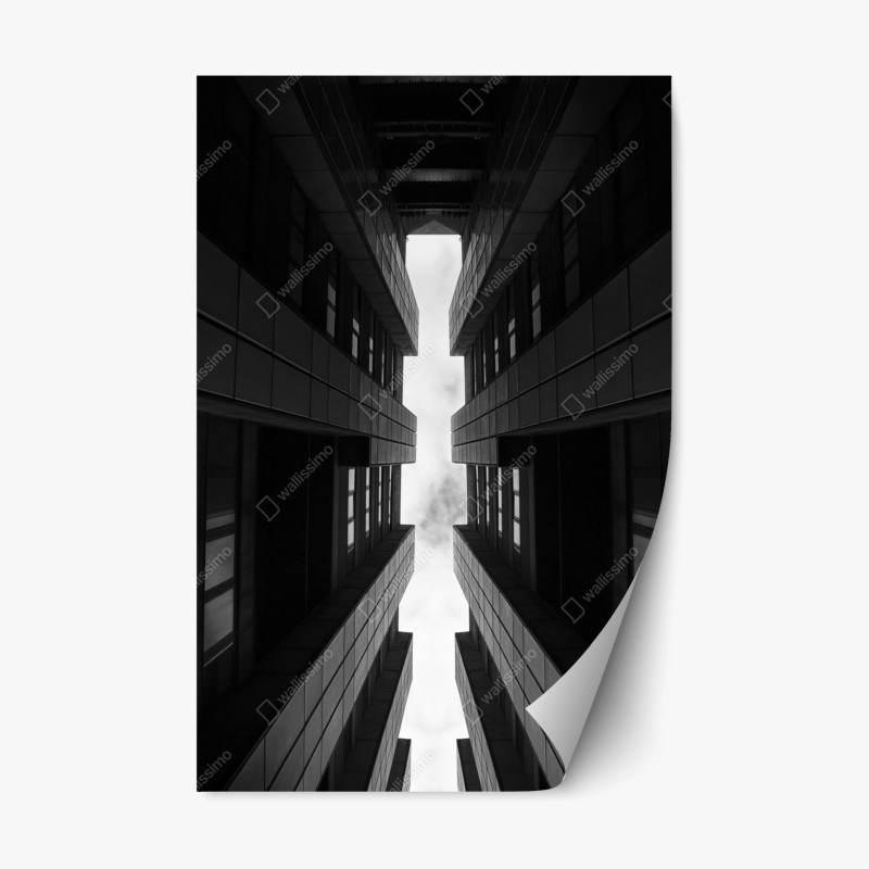 Repositionierbarer Aufkleber niedliches gestreiftes fuchsmuster – Wallnifity®