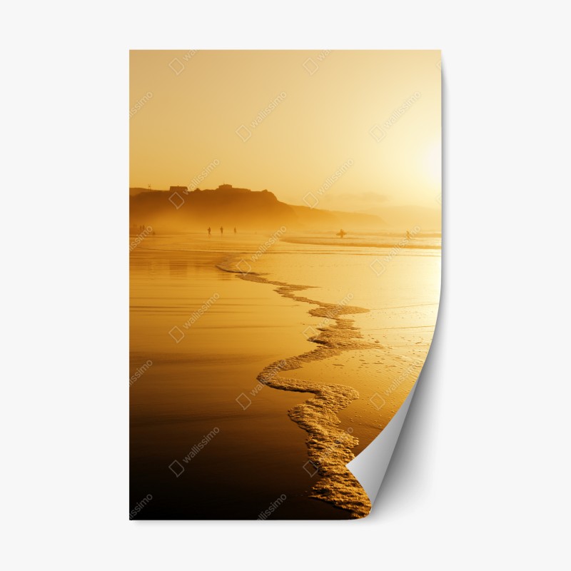 Repositionierbarer Aufkleber niedliches gestreiftes fuchsmuster – Wallnifity®