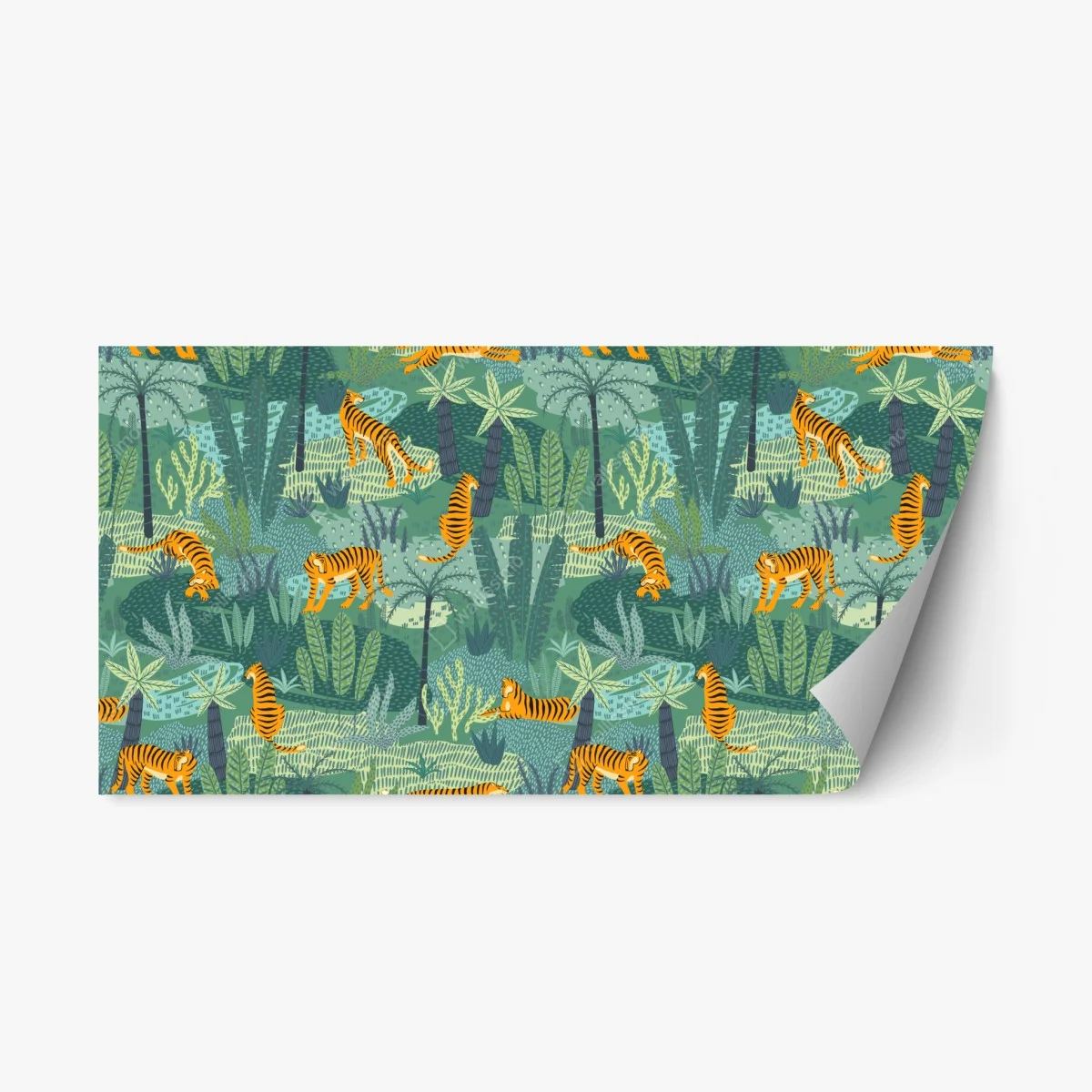 Repositionierbarer Aufkleber verspieltes dschungel-tiger-muster – Wallnifity® Repositionierbarer Aufkleber verspieltes dschungel-tiger-muster – Wallnifity®