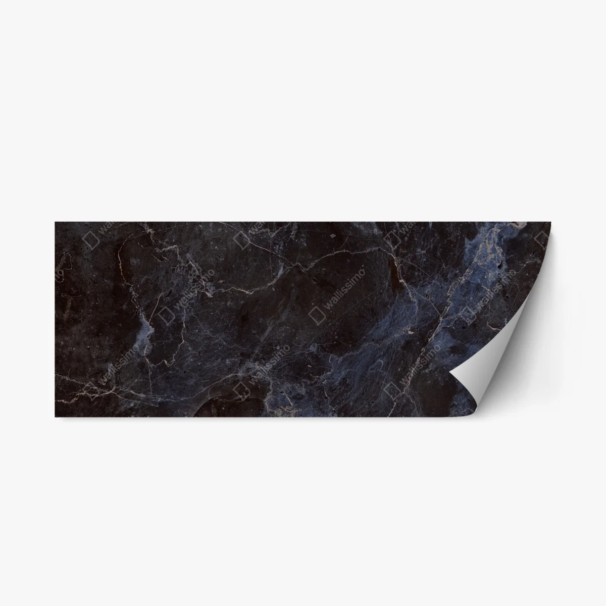 Repositionierbarer Aufkleber dunkle marmortextur mit blauen adern – Wallnifity® Repositionierbarer Aufkleber dunkle marmortextur mit blauen adern – Wallnifity®