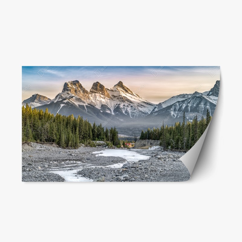 Repositionierbarer Aufkleber leuchtende tropische vögel und blumen – Wallnifity®