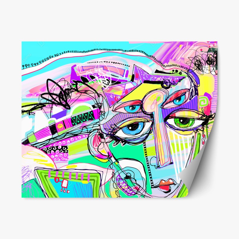 Repositionierbarer Aufkleber türkises seeidyll am Schrecksee, Bayern – Wallnifity®