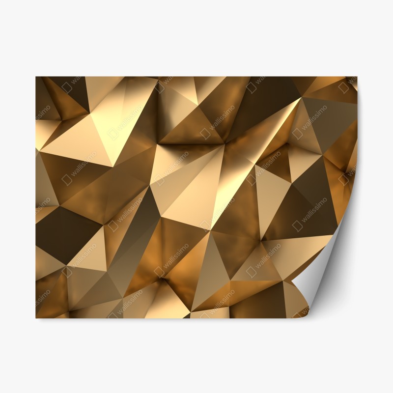 Repositionierbarer Aufkleber nebliger bergsonnenaufgang mit spiegelung – Wallnifity®