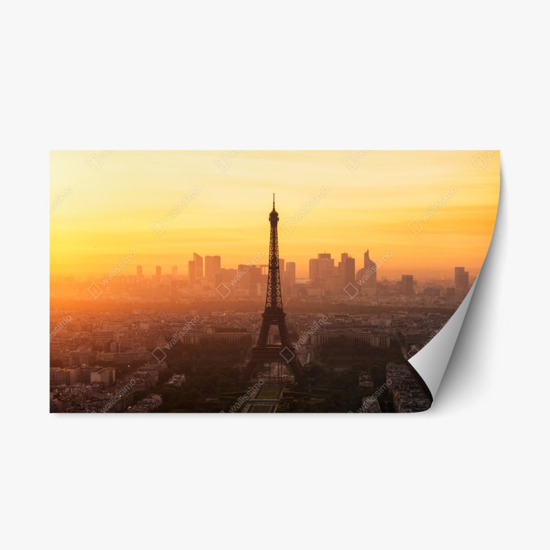 Repositionierbarer Aufkleber majestätischer schneebedeckter berggipfel – Wallnifity®