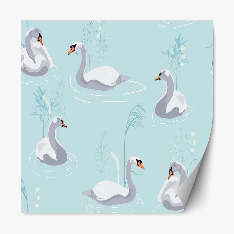 Repositionierbarer Aufkleber aquarell kaktusgarten muster – Wallnifity®