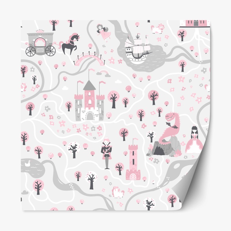 Repositionierbarer Aufkleber goldene reisterrassen im morgenlicht – Wallnifity®