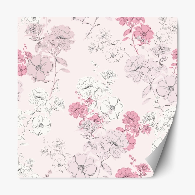 Repositionierbarer Aufkleber lebhaftes muster mit orangenscheiben – Wallnifity®