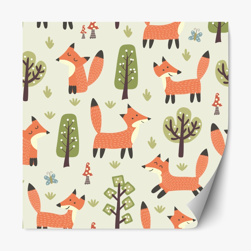 Repositionierbarer Aufkleber surreale retro-collage: traumhafte symbole und erinnerungen – Wallnifity®