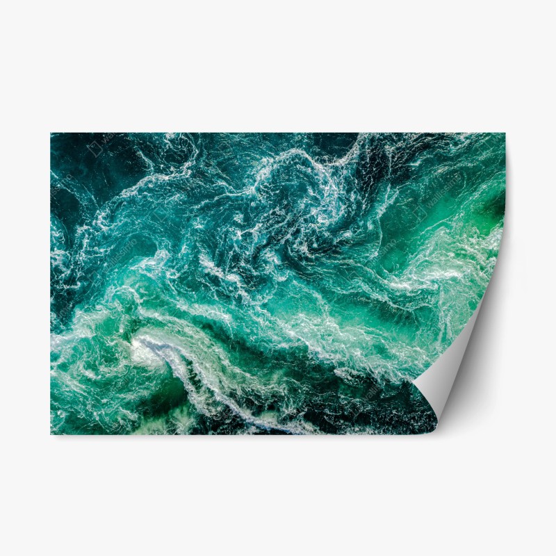 Repositionierbarer Aufkleber Azenhas do Mar küstendorf auf der klippe, Portugal – Wallnifity®