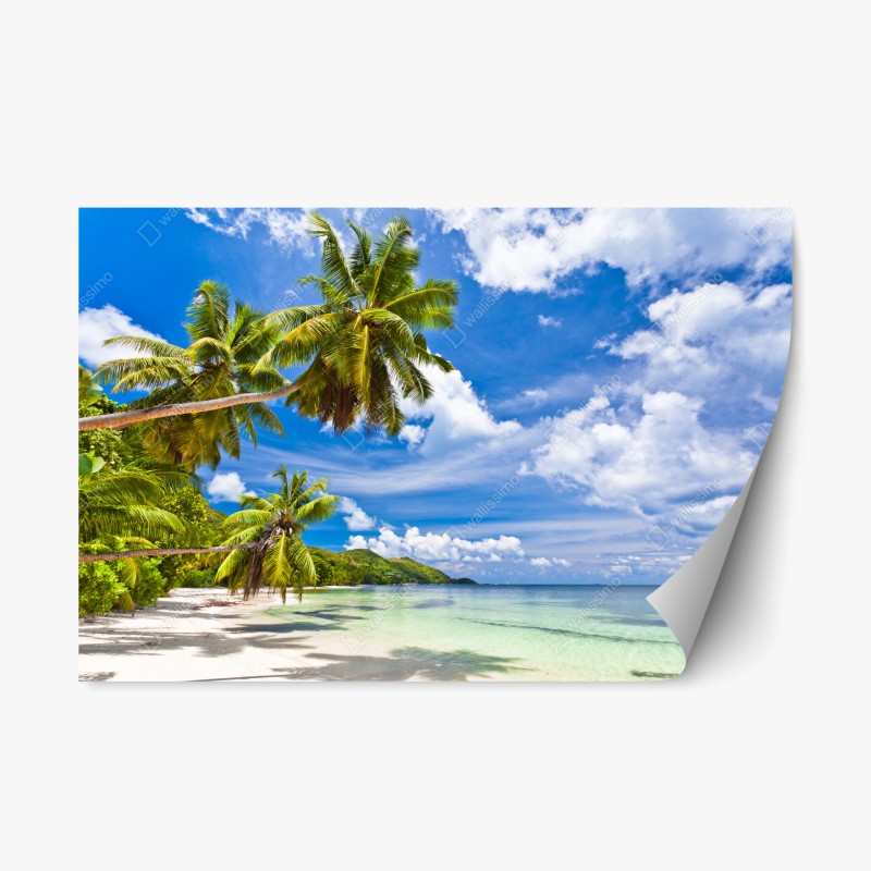 Repositionierbarer Aufkleber majestätischer schneebedeckter berggipfel – Wallnifity®