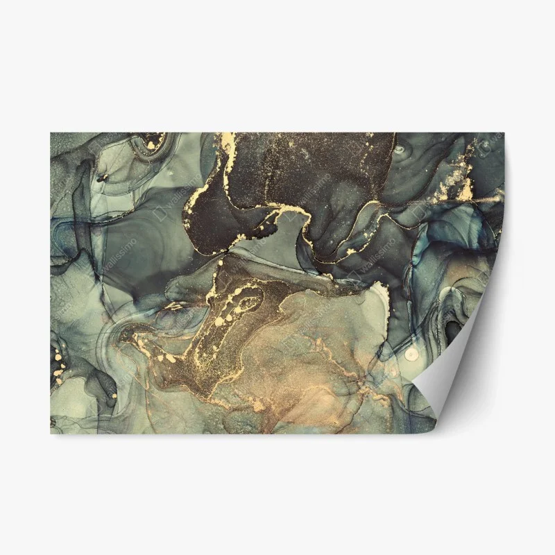 Repositionierbarer Aufkleber lebendige Skyline von Istanbul über dem Bosporus – Wallnifity®