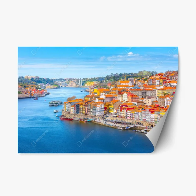 Repositionierbarer Aufkleber Porto uferpanorama