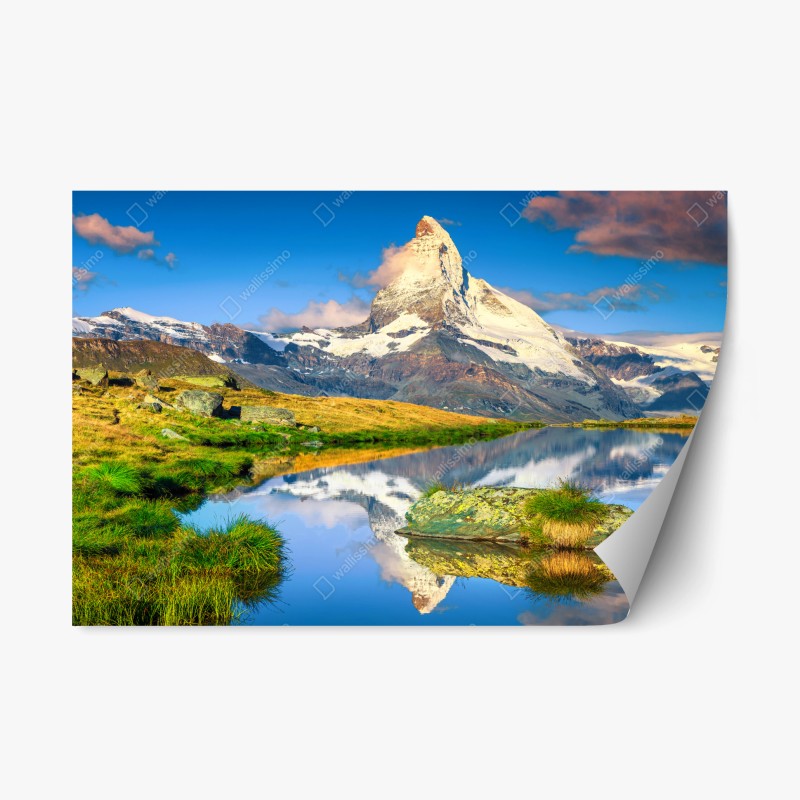 Repositionierbarer Aufkleber verspieltes sportmuster auf dunkelblauem hintergrund – Wallnifity®