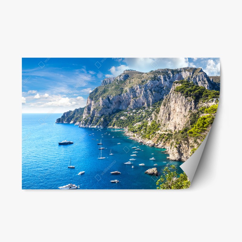 Repositionierbarer Aufkleber Brooklyn Bridge und New York skyline in graustufen – Wallnifity®