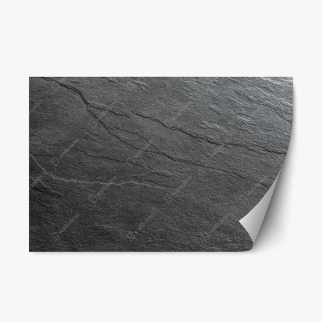 Repositionierbarer Aufkleber dunkle schiefertextur – Wallnifity®