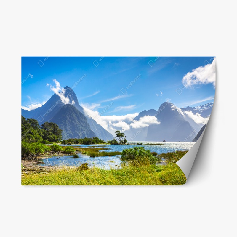 Repositionierbarer Aufkleber aquarellwale im pastellmuster fürs kinderzimmer – Wallnifity®