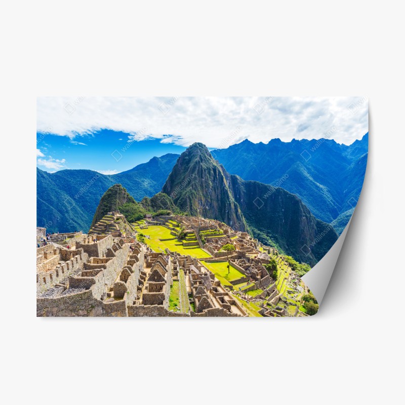 Repositionierbarer Aufkleber lebendige Skyline von Istanbul über dem Bosporus – Wallnifity®