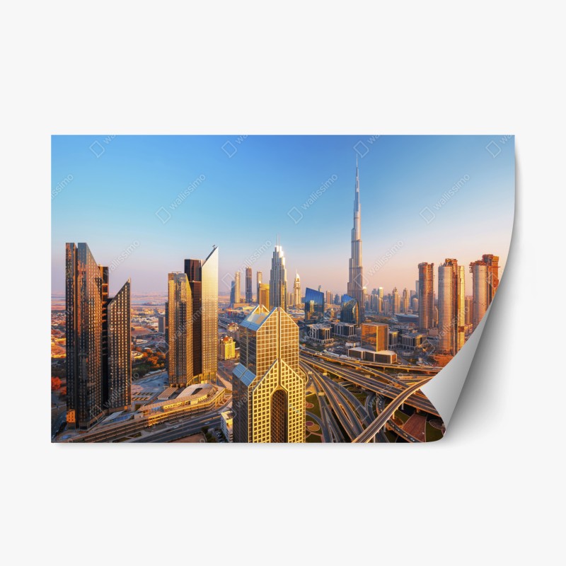 Repositionierbarer Aufkleber üppiges grünes farnlaub – Wallnifity®