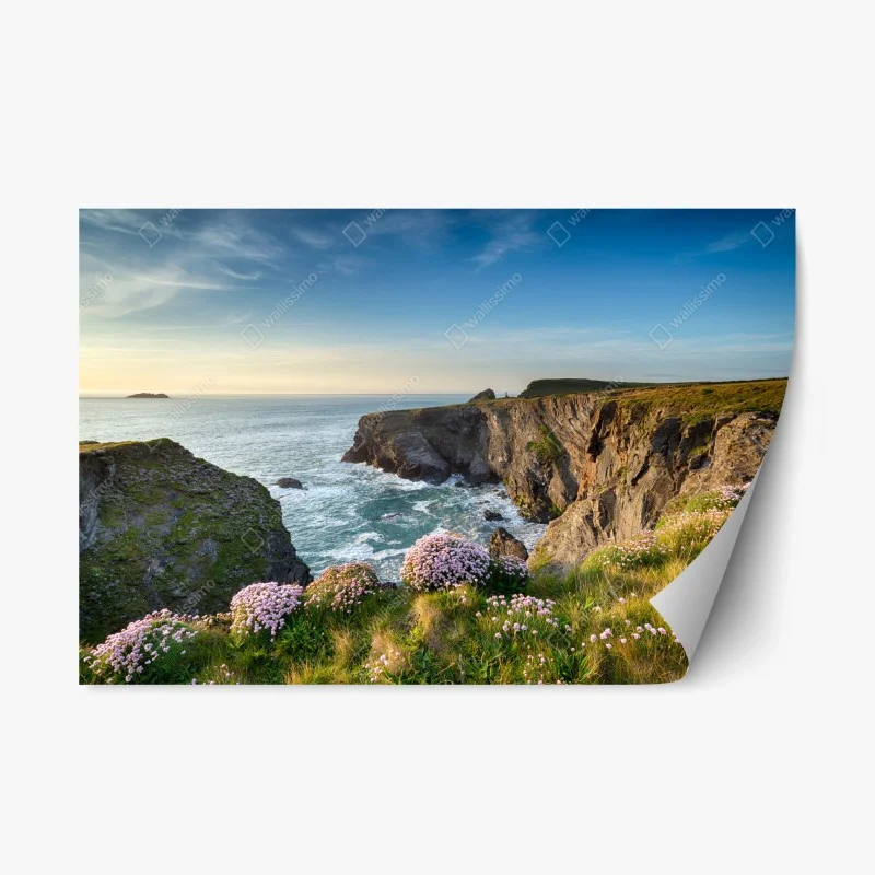 Repositionierbarer Aufkleber Azenhas do Mar küstendorf auf der klippe, Portugal – Wallnifity®