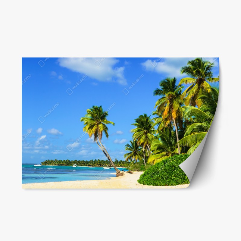 Repositionierbarer Aufkleber alpenberg spiegelung über stillem see – Wallnifity®