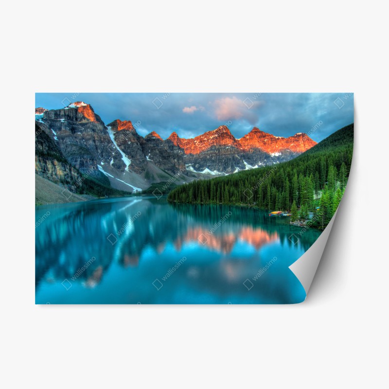 Repositionierbarer Aufkleber niedliches gestreiftes fuchsmuster – Wallnifity®