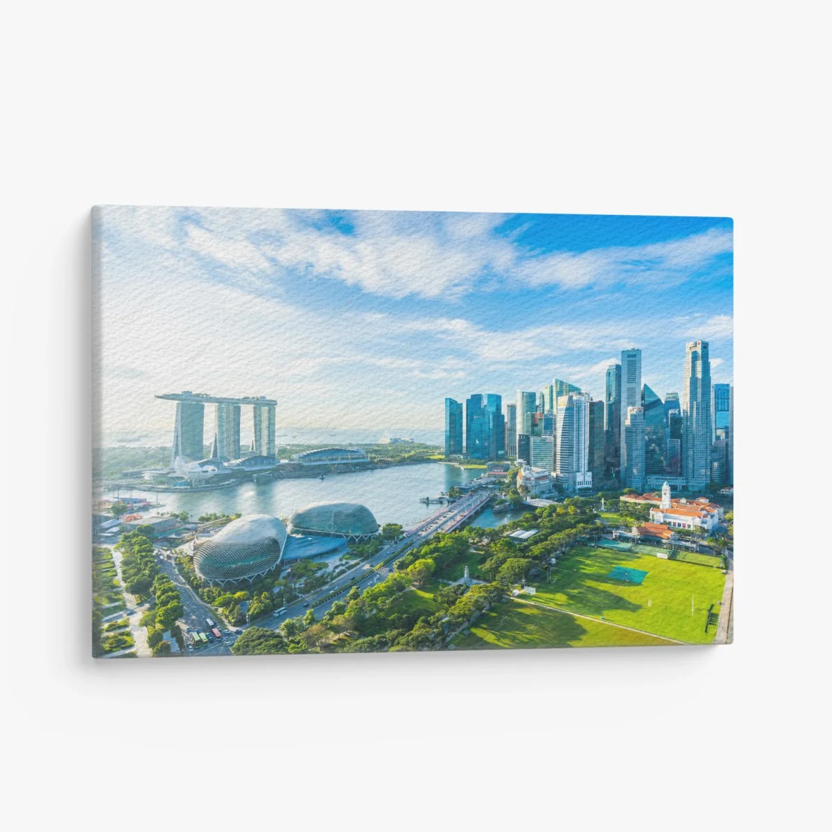 Leinwandbild Singapur skyline über Marina Bay – Wallnifity® Leinwandbild Singapur skyline über Marina Bay – Wallnifity®