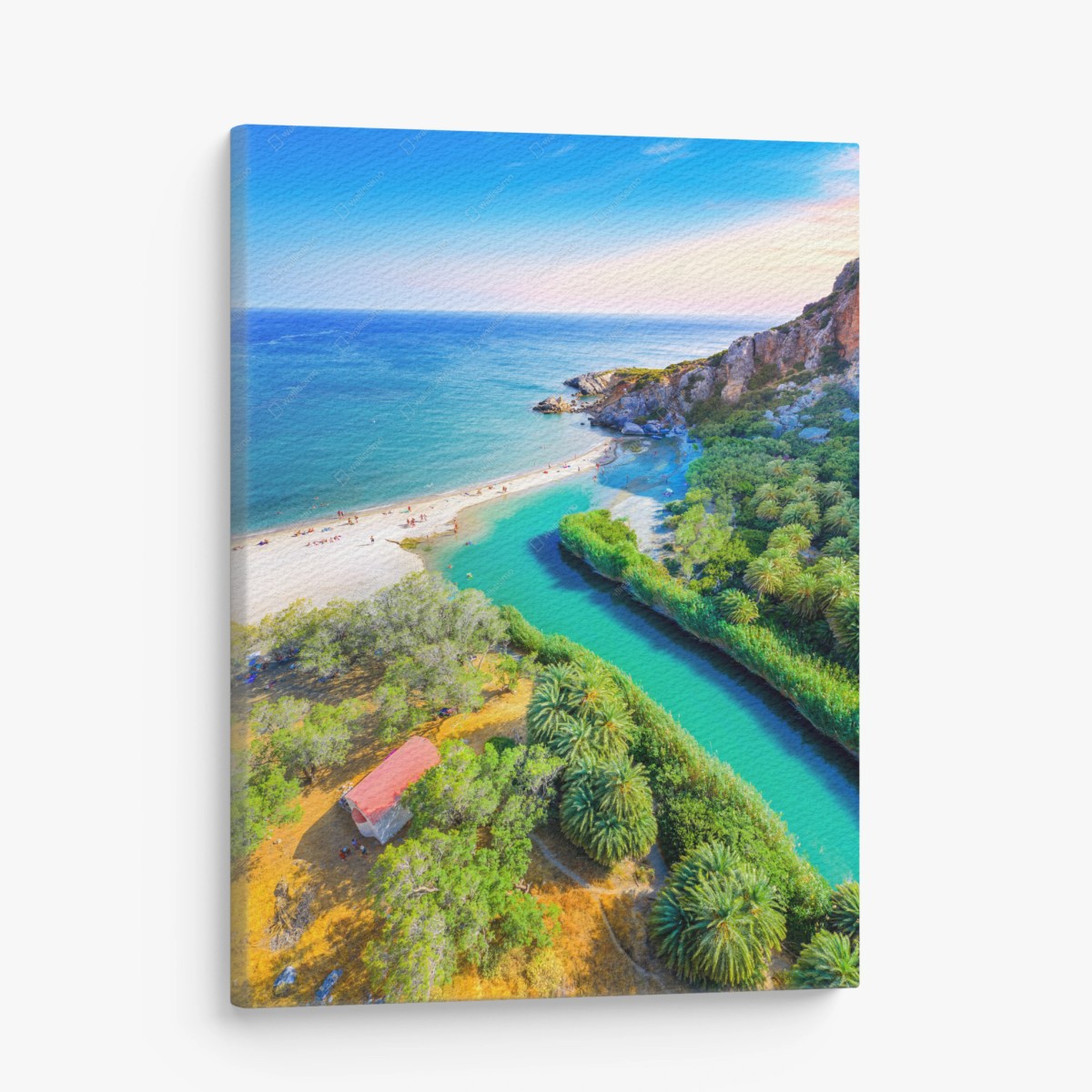 Leinwandbild türkise lagune am strand – Wallnifity®