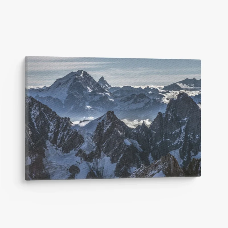 Leinwandbild majestätisches alpen bergpanorama
