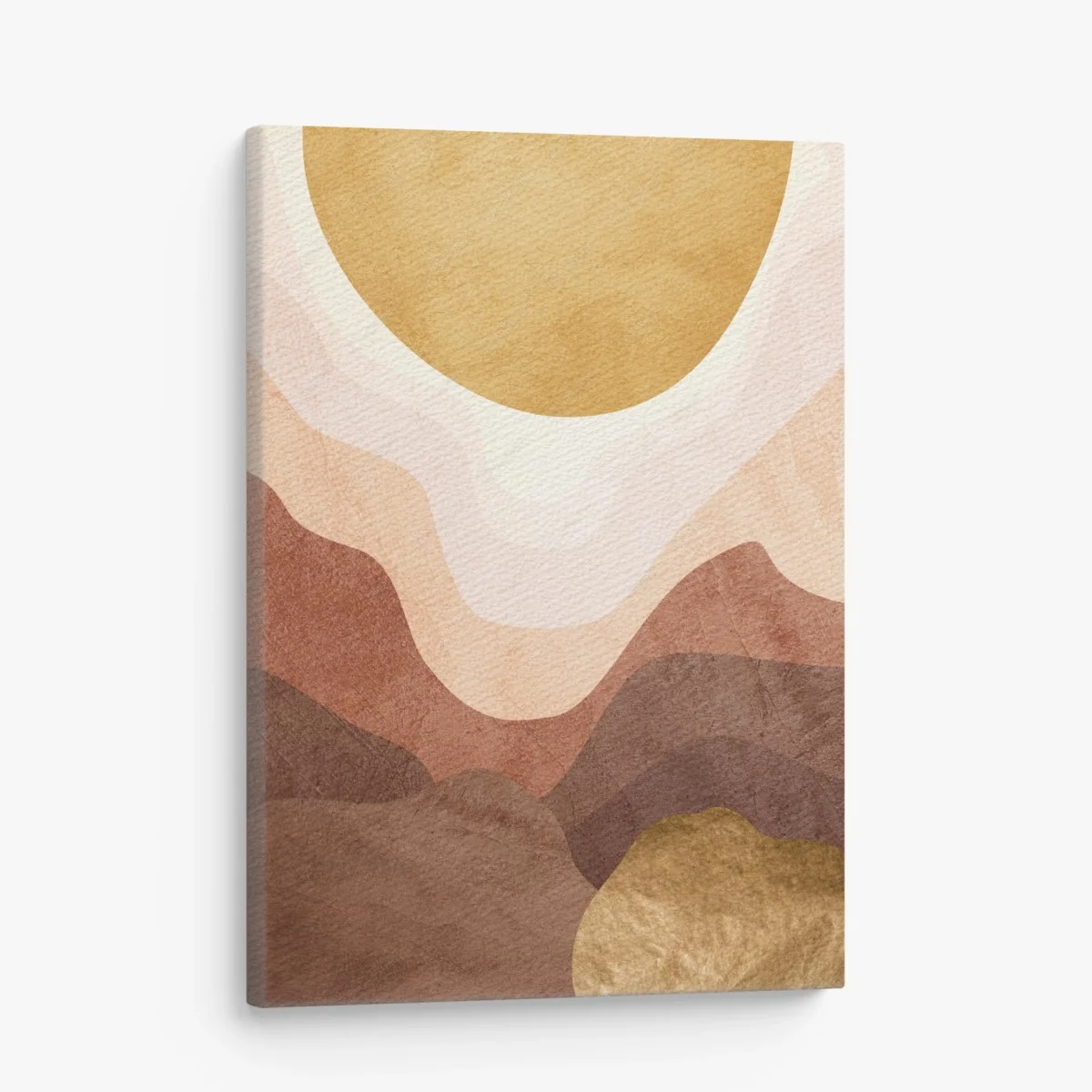 Leinwandbild goldene sonne über terrakottahügeln – Wallnifity® Leinwandbild goldene sonne über terrakottahügeln – Wallnifity®