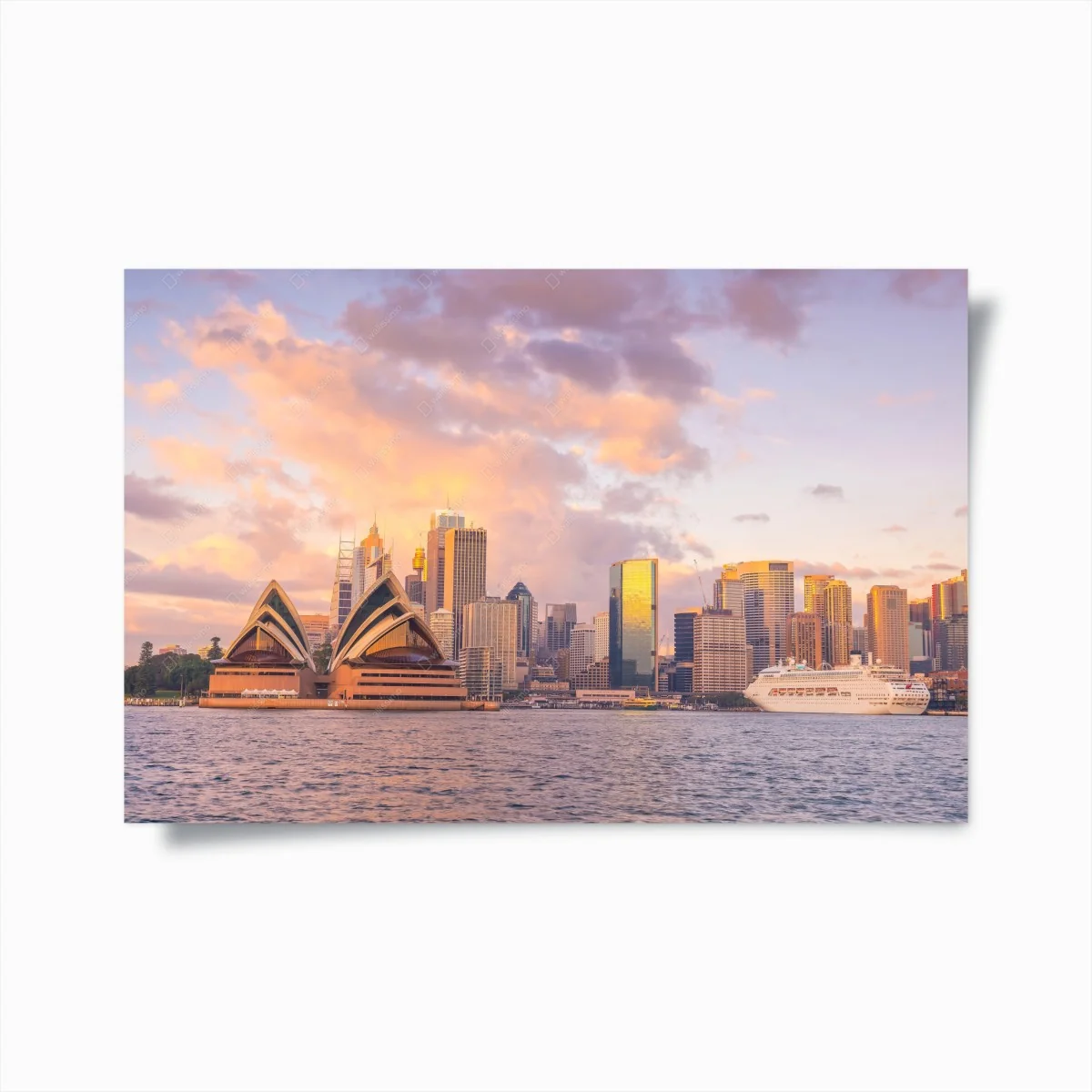 Poster panorama Sydney bei sonnenuntergang – Wallnifity® Poster panorama Sydney bei sonnenuntergang – Wallnifity®