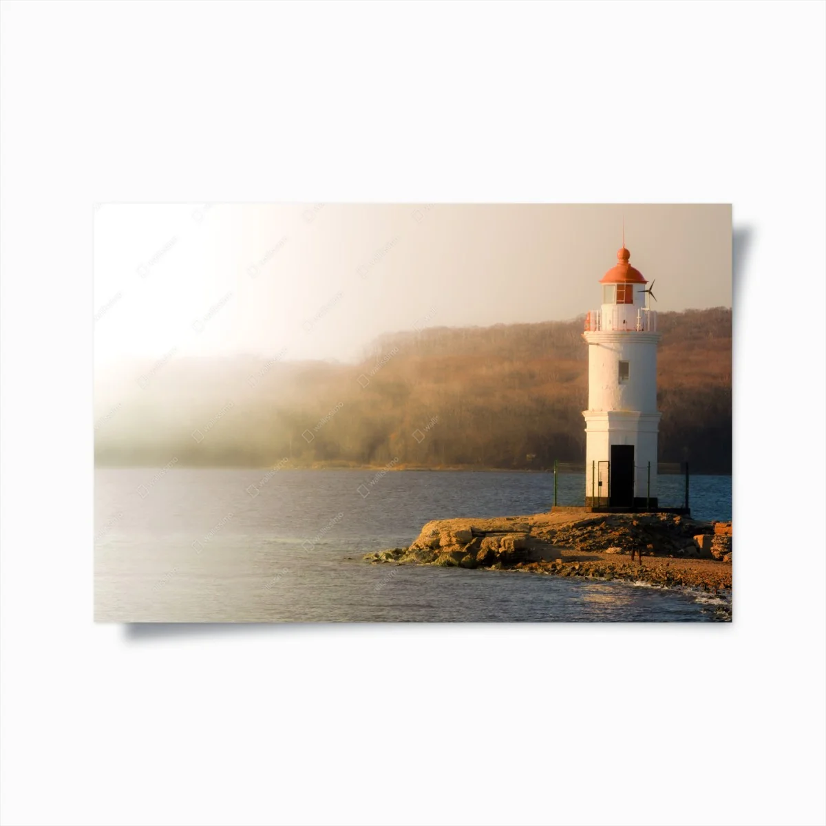Poster leuchtturm im nebel am meer – Wallnifity® Poster leuchtturm im nebel am meer – Wallnifity®
