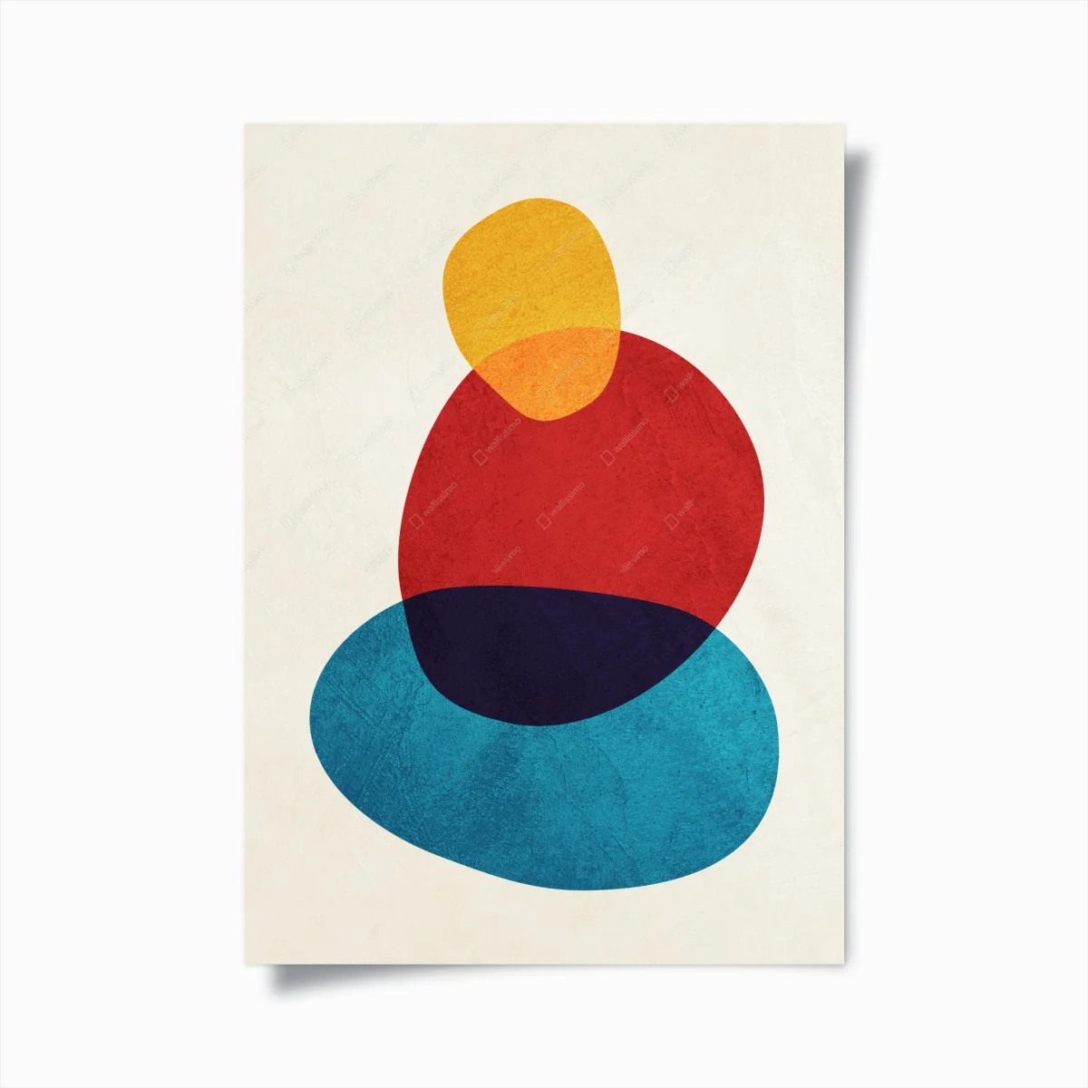 Poster bunte abstrakte geschichtete formen – Wallnifity® Poster bunte abstrakte geschichtete formen – Wallnifity®