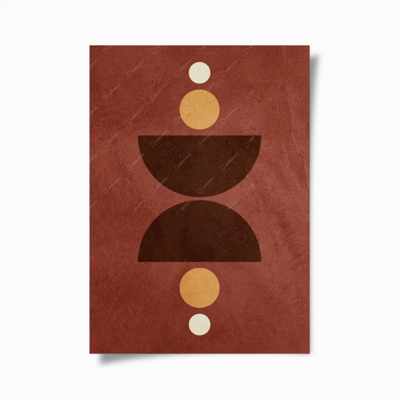 Poster erdiges geometrisches gleichgewicht