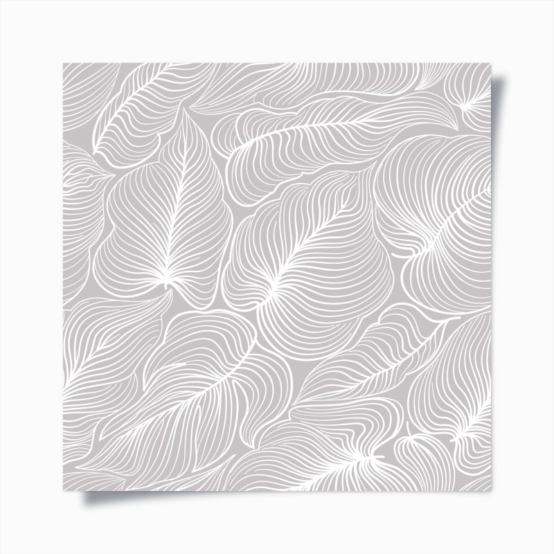Poster elegantes retro blattlinienmuster