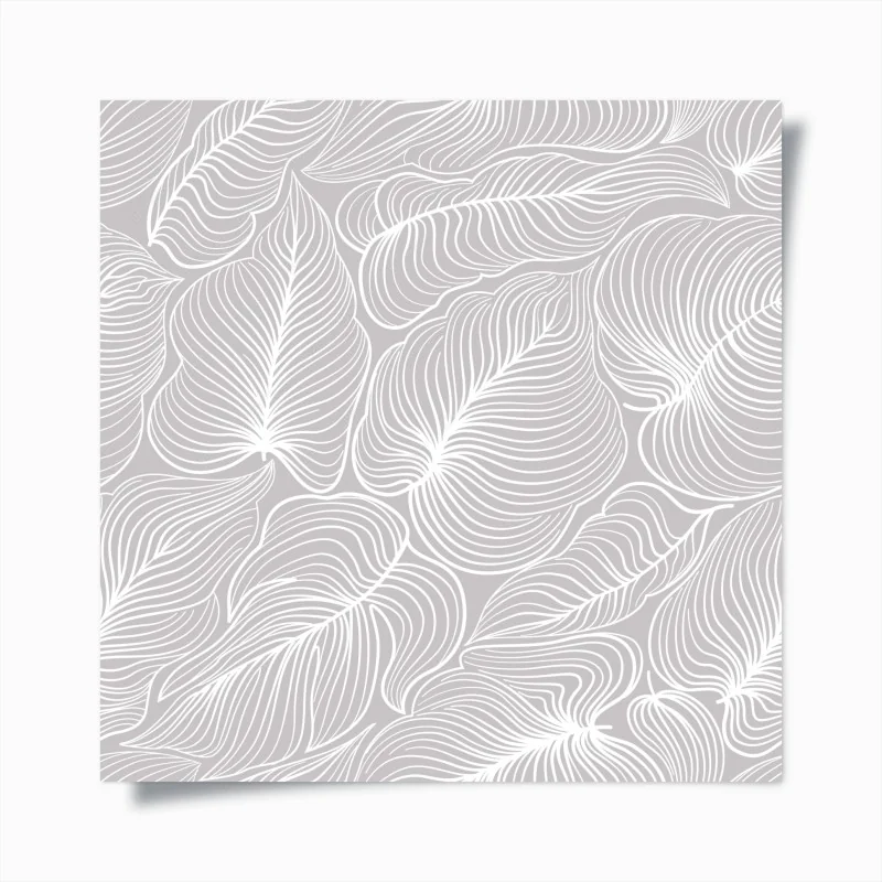Poster elegantes retro blattlinienmuster