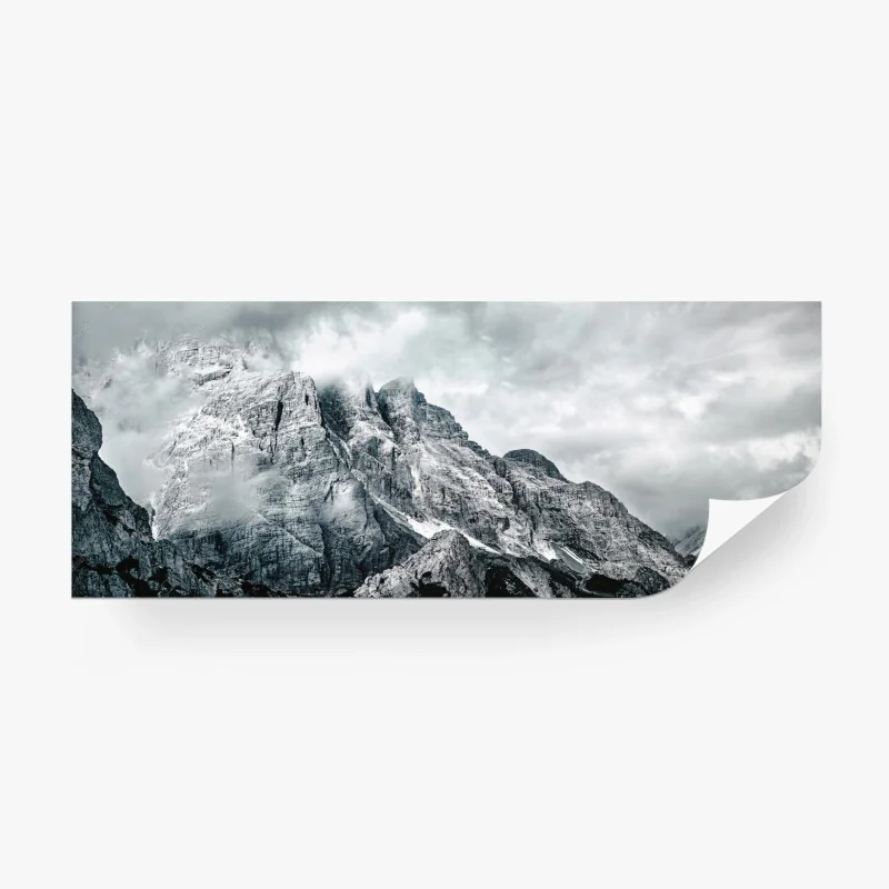 Fototapete monochrome berglandschaft