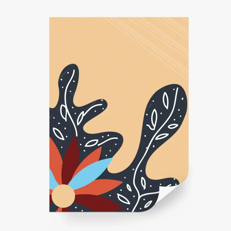 Fototapete abstraktes florales motiv