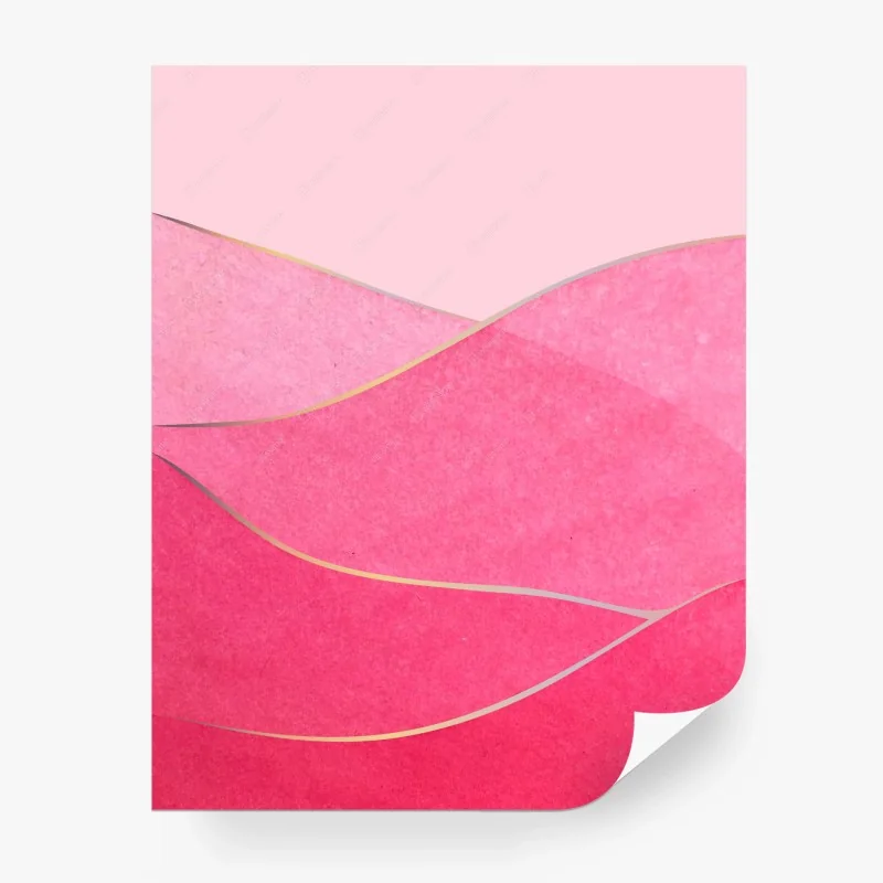 Fototapete sanfte rosa aquarellwellen