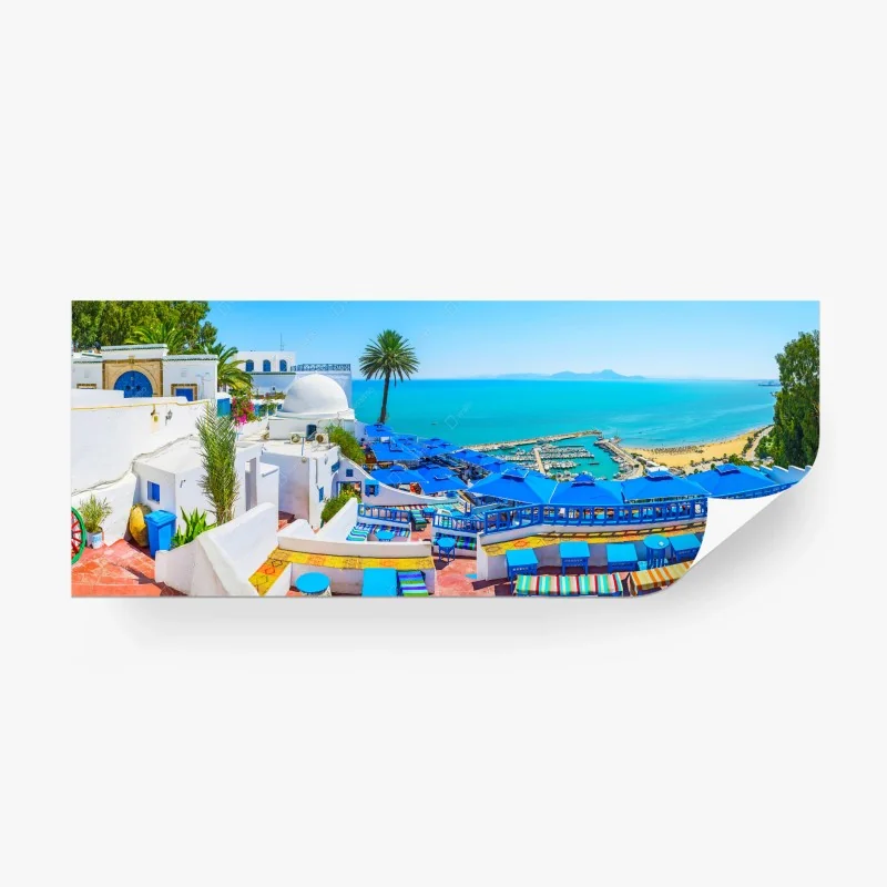 Fototapete sonnenterrasse in Sidi Bou Said