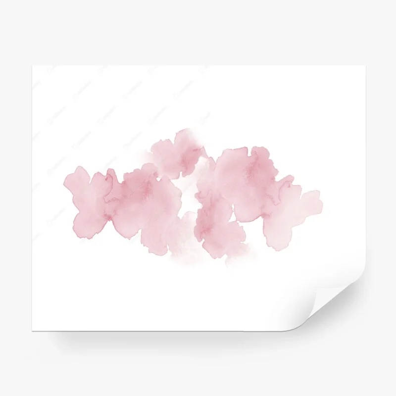 Fototapete sanfte rosa aquarellblüte