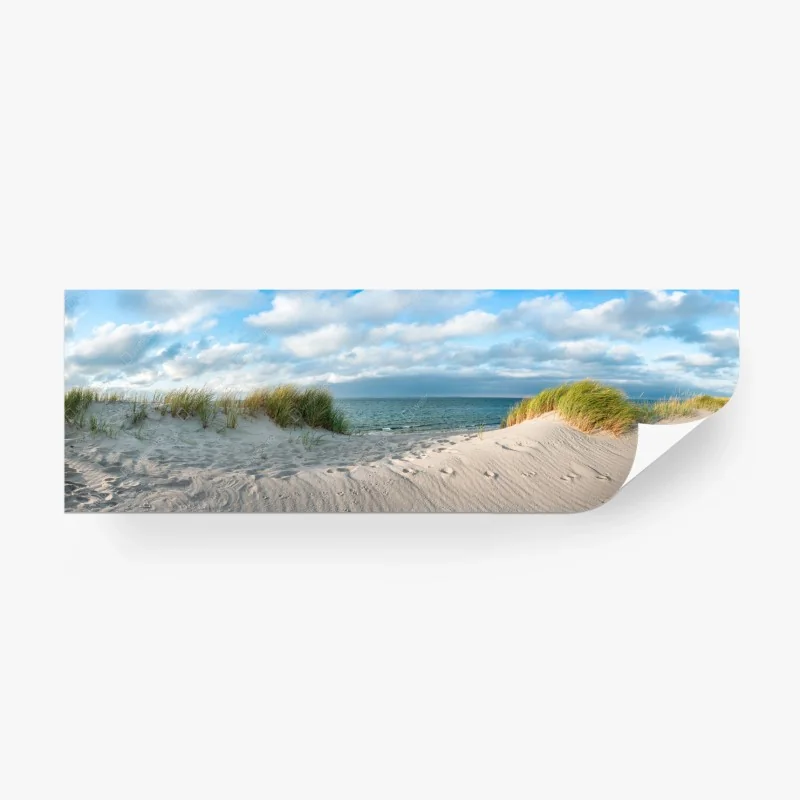 Fototapete ruhiges panorama der küstendünen